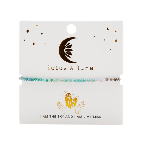 Lotus and Luna I Am The Sky Goddess Bracelet