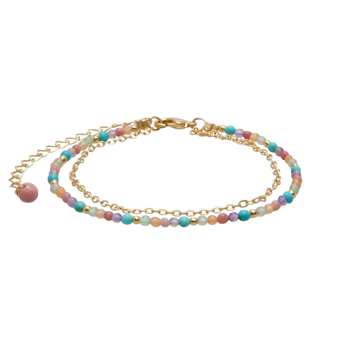 Vibrant Spirit 2mm Layered Healing Bracelet