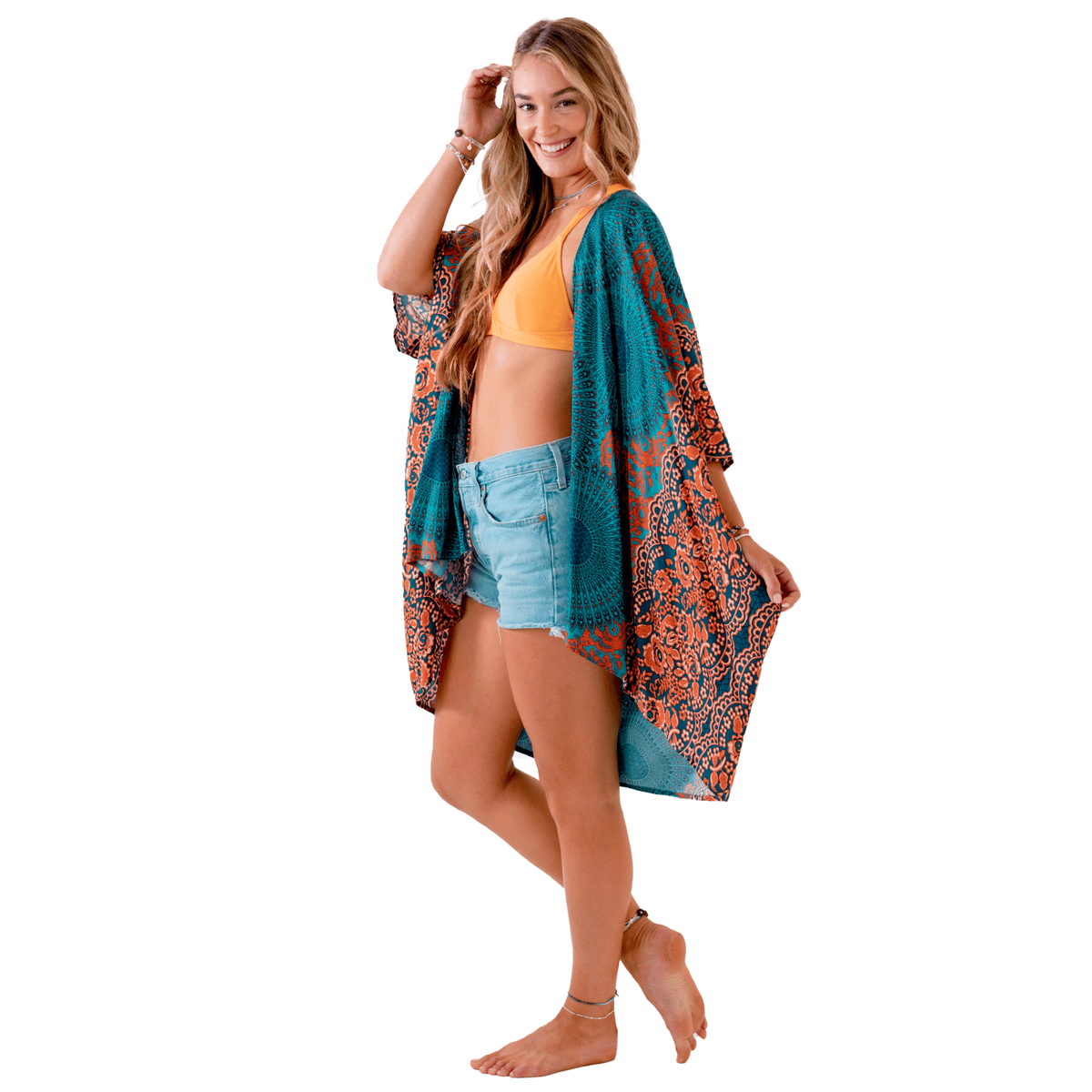 Lahaina Mandala Kimono Cover Up