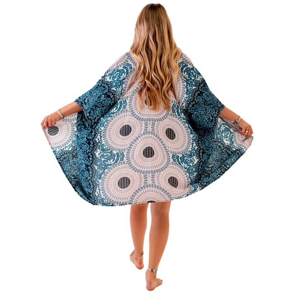 Koh Samui Mandala Kimono Cover Up | Lotus and Luna - LotusAndLuna