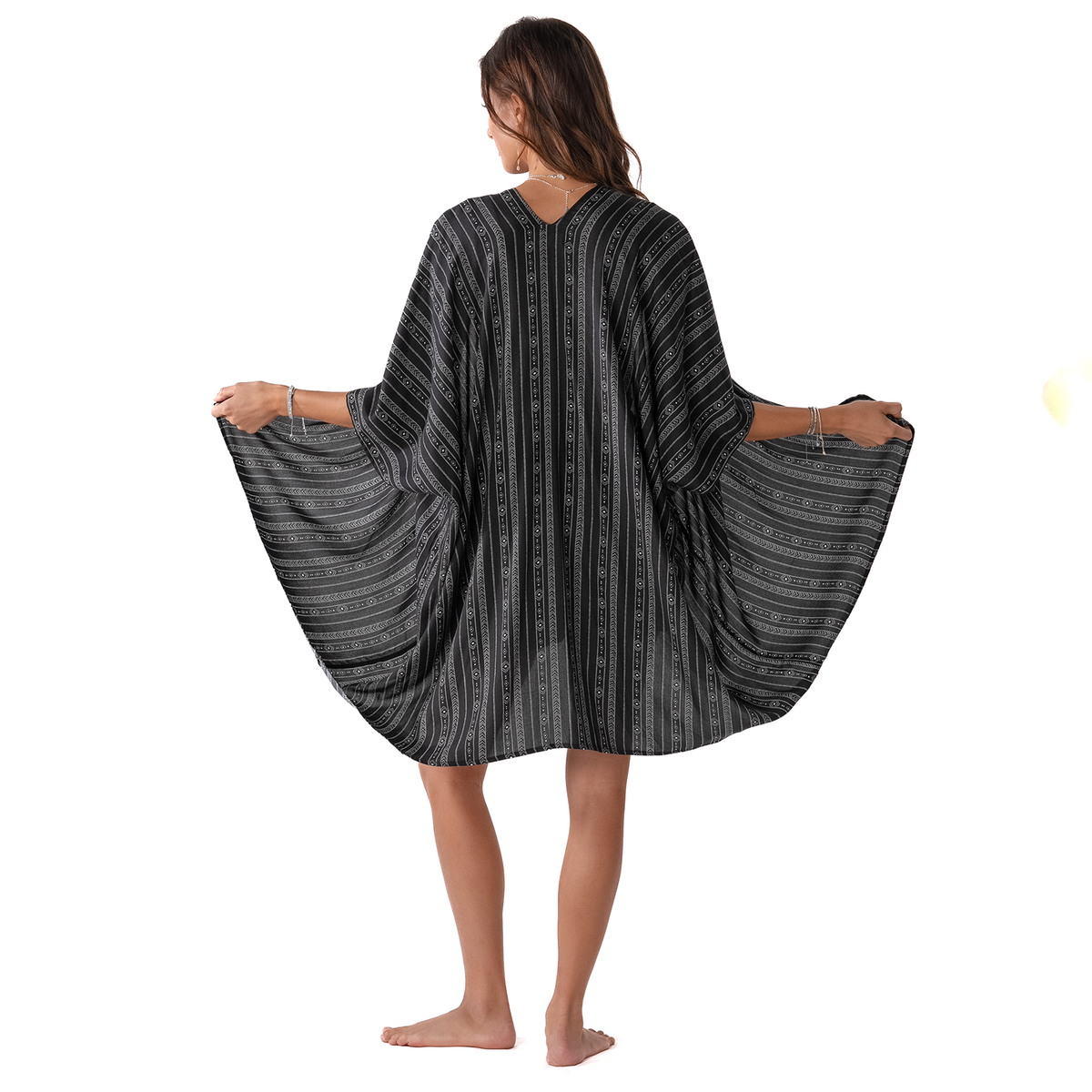 Akha Tribal Print Kimono