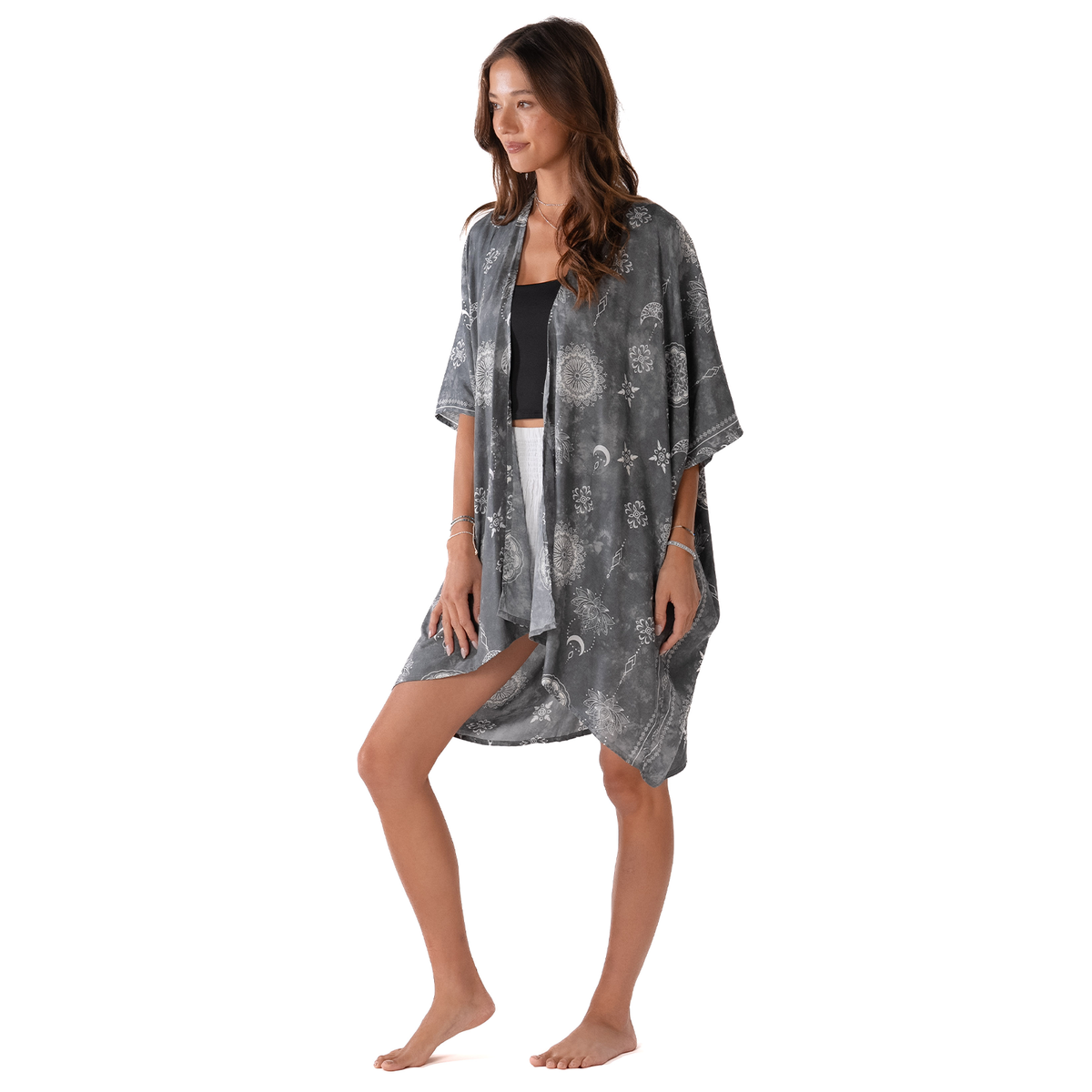 Celestial Grey Kimono