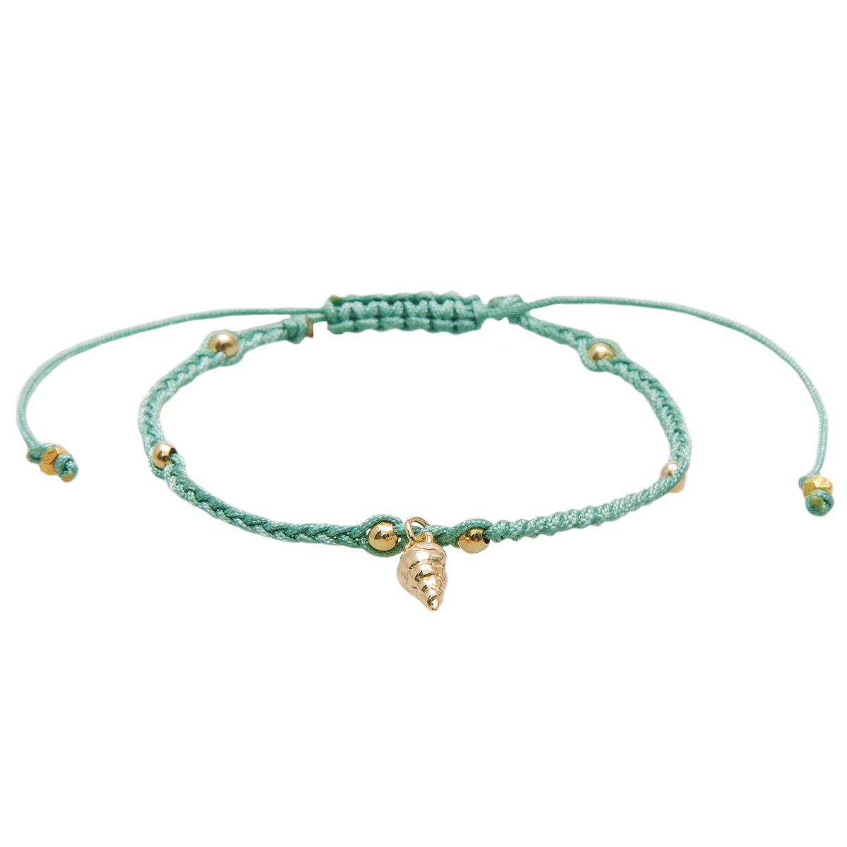 Sea Treasure Braided Charm Bracelet