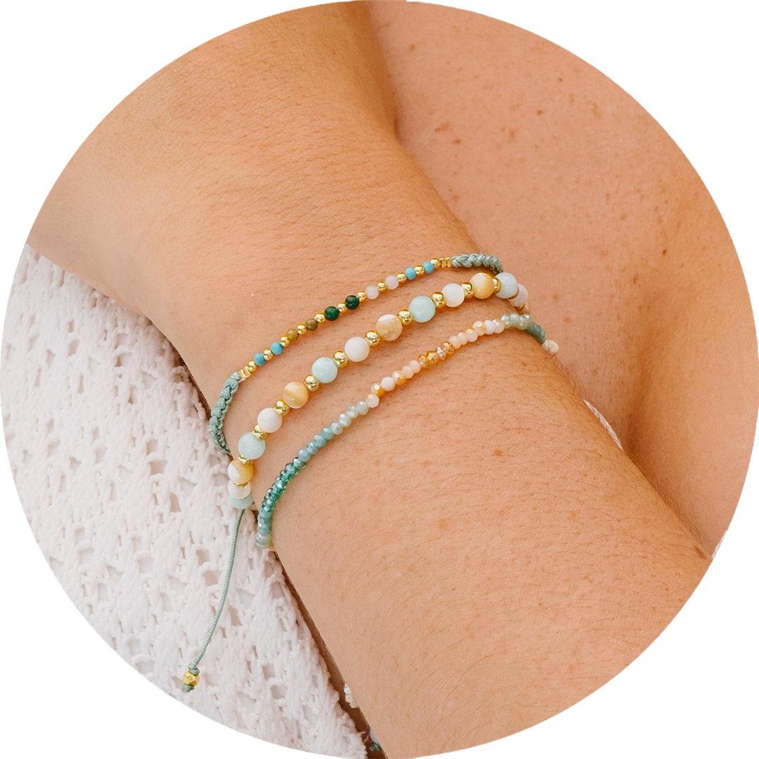 Imagination &amp; Inner Peace 4mm Bracelet Stack