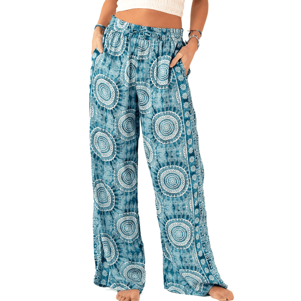 Palmetto Point Wide Leg Drawstring Pants - LotusAndLuna