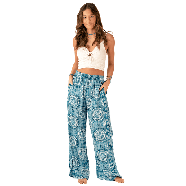 Palmetto Point Wide Leg Drawstring Pants - LotusAndLuna