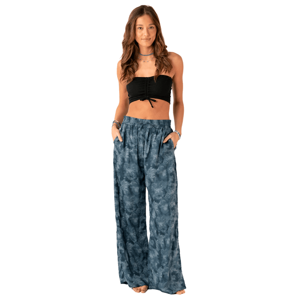 Pampa Point Wide Leg Drawstring Pants - LotusAndLuna