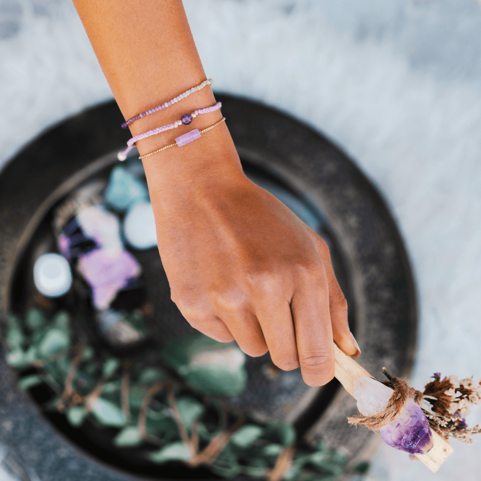Moon Phase Energy Bracelet Pack by Tiny Rituals L
